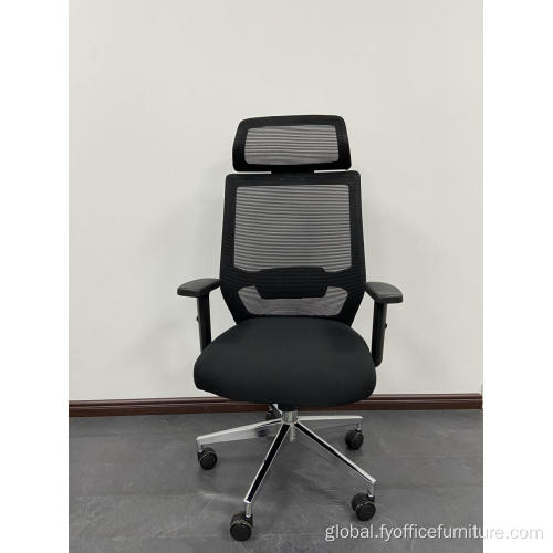 Commercial Office Chair with Wheels Headrest Whole-sale price Office Swivel Chair Commercial Office Chair Swivel Furniture Manufactory